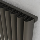Aluminium Vertical Radiator TORONTO 1775x380mm GREY ALRAD-1-1807-GY