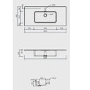 RAK Ceramics Joy 1010mm In-Countertop Basin 1 Tap Hole JOYDI10101WH