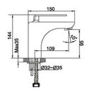 JTP Vue Mono Basin Mixer Tap with Pop Up Waste - Chrome