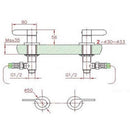 JTP Vue Concealed Stop Valves Pair - Chrome
