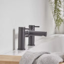 Tavistock Anthem 2 Tap Hole Deck Mounted Bath Shower Mixer - Black TAN4203