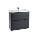 Anas Bella 896x800x448mm Floorstanding Unit With Basin Matt Grey BELLA-900FLOORCAB-MATTGREY + BELLA-900BASIN