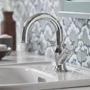 Tavistock Ashmore Deck Mounted 1 Tap Hole Basin Mixer With Click Waste - Chrome TAM11