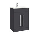 Anas Lili 590mmx810mmx445mm Floorstanding Unit With Basin Matt Grey 600CAB-LILI-MATTGREY + THIN600BASIN