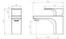 Tavistock Siren Mini Deck Mounted 1 Tap Hole Basin Mixer with Click Waste - Chrome TSN61