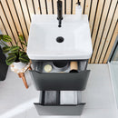 Anas Ella 474x780x444mm Floorstanding Unit With Basin Anthracite ELLA-500FLOORUNIT-ANTHRACITE + DEEP500