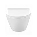 Anas Rimless Wall Hung Pan Valentina With Soft Close Seat White