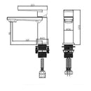 RAK Ceramics Blade Mini Mono Basin Mixer RAKBLD3002