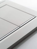 Geberit Sigma30 Matt White & Polished Chrome Dual Flush Plate
