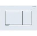 Geberit Sigma30 Matt White & Polished Chrome Dual Flush Plate