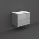 RAK Ceramics Wall Hung Vanity With Basin 80cm Urban Grey JOYWH080UGY + JOYDI08101WH