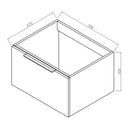 Anas Angel 590x475x397mm Wall Mounted Vanity With Basin & Handle & OverFlow Blue