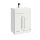 Anas Lili 590x810x445mm Floorstanding Unit With Basin White High Gloss 600CAB-LILI-WTE + THIN600BASIN