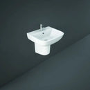 Rak Ceramics Series 600 Semi Pedestal 520mm Basin White S60052BAS1 + S600HPED