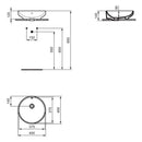 Ideal Standard i.life B 40cm Round Vessel With Overflow T509101