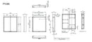 Tavistock Portrait Cabinet 600mm X 700mm - 2 door Demist PTC060