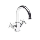 Tavistock Cheltenham Deck Mounted 1 Tap Hole Basin Mixer With Click Waste - Chrome TCM11