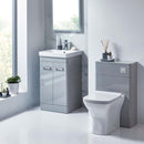 Anas Rossini 500x800x220mm Floorstanding WC Unit Only Pebble Grey ROSSINI08