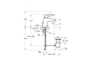 VitrA Solid S Basin Mixer With Pop-up Waste Chrome A42441VUK