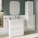 Anas Ella 350x1400x330mm Wall Mounted Tall Boy Unit White ELLA-TALLBOY-WHITE