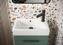 Anas Esme 450 Compact Freestanding Cloakroom Unit With Basin & Handle Black ESME-450UNIT-BLACK + BASIN007 + HANDLE022