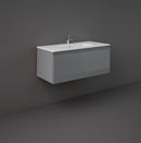 RAK Ceramics Joy Uno Wall Hung Vanity With Basin 1000mm Urban Grey UNOWH100UGY + JOYDI10101WH