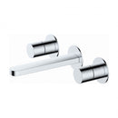 RAK Ceramics Petit Round Wall Mounted 3 Hole Basin Mixer (Chrome) RAKPER3010C