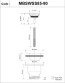 RAK Ceramics 60mm Mini Stainless Steel