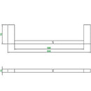 JTP Plus Single Towel Bar - 648mm Wide - Chrome