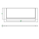 JTP Plus Tempered Glass Shelf - Chrome