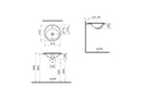 Vitra S20 480mm Washbasin 1 Tap Hole 5467B003-0001