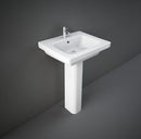 RAK Ceramics Resort 500mm Basin With Pedestal 1 Tap Hole RST50BAS1 + RSTPED