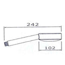JTP Pulse Single Function Shower Handset - Chrome