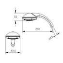 JTP Waterfall Multifunction Shower Handset - Chrome
