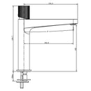RAK Ceramics Amalfi Mid Height Basin Mixer in Matt BlackRAKAMA3016B