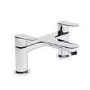 Tavistock Zero 2 Tap Hole Deck Mounted Bath Filler - Chrome TZE32