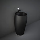 RAK Ceramics Cloud 470mm x 490mm 1 Tap Hole Freestanding Basin - Black CLOFS5001504A