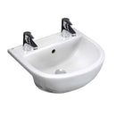 RAK Ceramics Compact 450mm x 360mm Semi Recessed Basin 2 Tap Holes COM45SR2