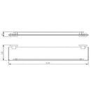 JTP Ludo Tempered Glass Shelf - Chrome