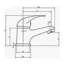 RAK Ceramics Basic Mini Mono Basin Mixer RAKBAS3002