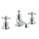 JTP Grosvenor 3 Hole Pinch Deck Mounted Bath Filler Tap - Chrome