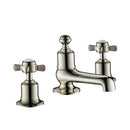 JTP Grosvenor 3 Hole Deck Mounted Pinch Basin Mixer Tap - Nickel