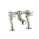 JTP Grosvenor Deck Mounted Pinch Bath Filler Tap - Nickel