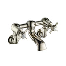 JTP Grosvenor Pinch Wall Mounted Bath Filler Tap - Nickel