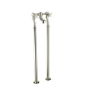 JTP Grosvenor Pinch Freestanding Bath Shower Mixer Tap with Kit - Nickel