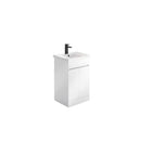 Anas Empire 466x810x365mm Floorstanding Unit With Basin White EMPIRE-500CAB-GWTE + THIN500BASIN