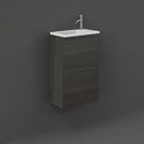 RAK Ceramics Joy Wall Hung Vanity With Basin 400mm Moka Walnut JOYWH040MOK + JOYWB4106AWHA