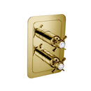 JTP Grosvenor 1 Outlet Pinch Thermostatic Concealed Shower Valve - Light Gold