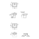 Ideal Standard Retail Strada II 500mm Basin With Pedestal 1 Tap Hole & Clicker Waste - White E238101 + T299601