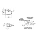 Ideal Standard i.life A Semi Recessed Basin 1 Taphole 50cm White E246701